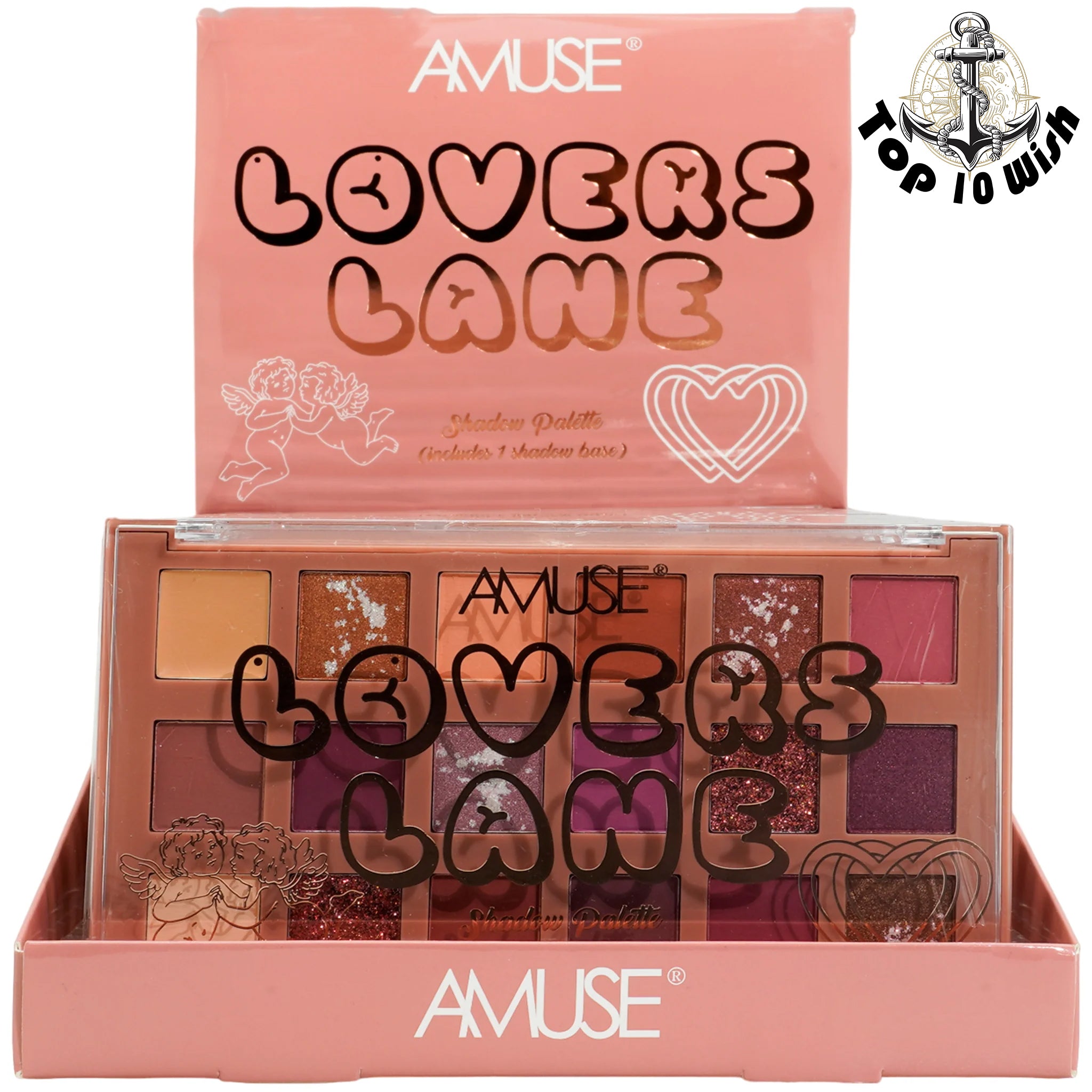 Amuse Lovers Lane Eyeshadow Palette include 1 shadow base 0.82oz