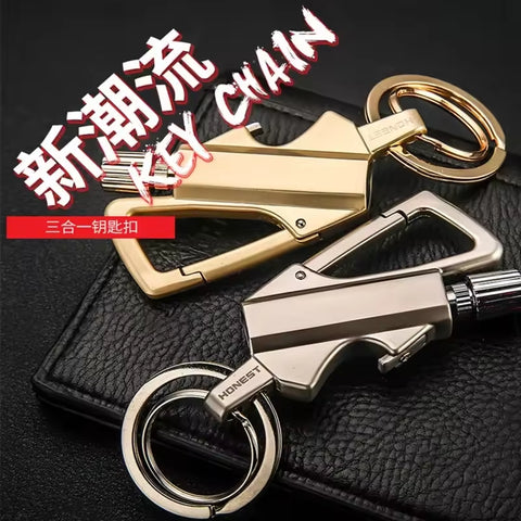 Metal Keychain Wilderness Survival Lighter 10,000 Uses Kerosene Lighter Men's Gift Fun Gadget