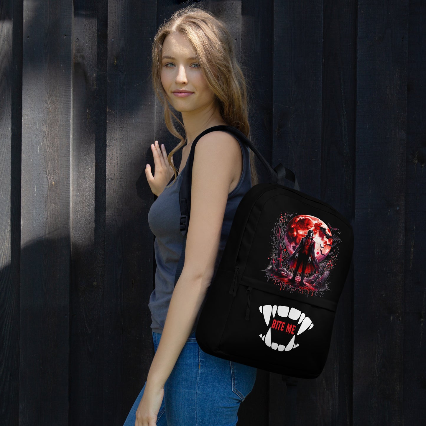 Vampire Blood Moon Bite Me Ver. Backpack