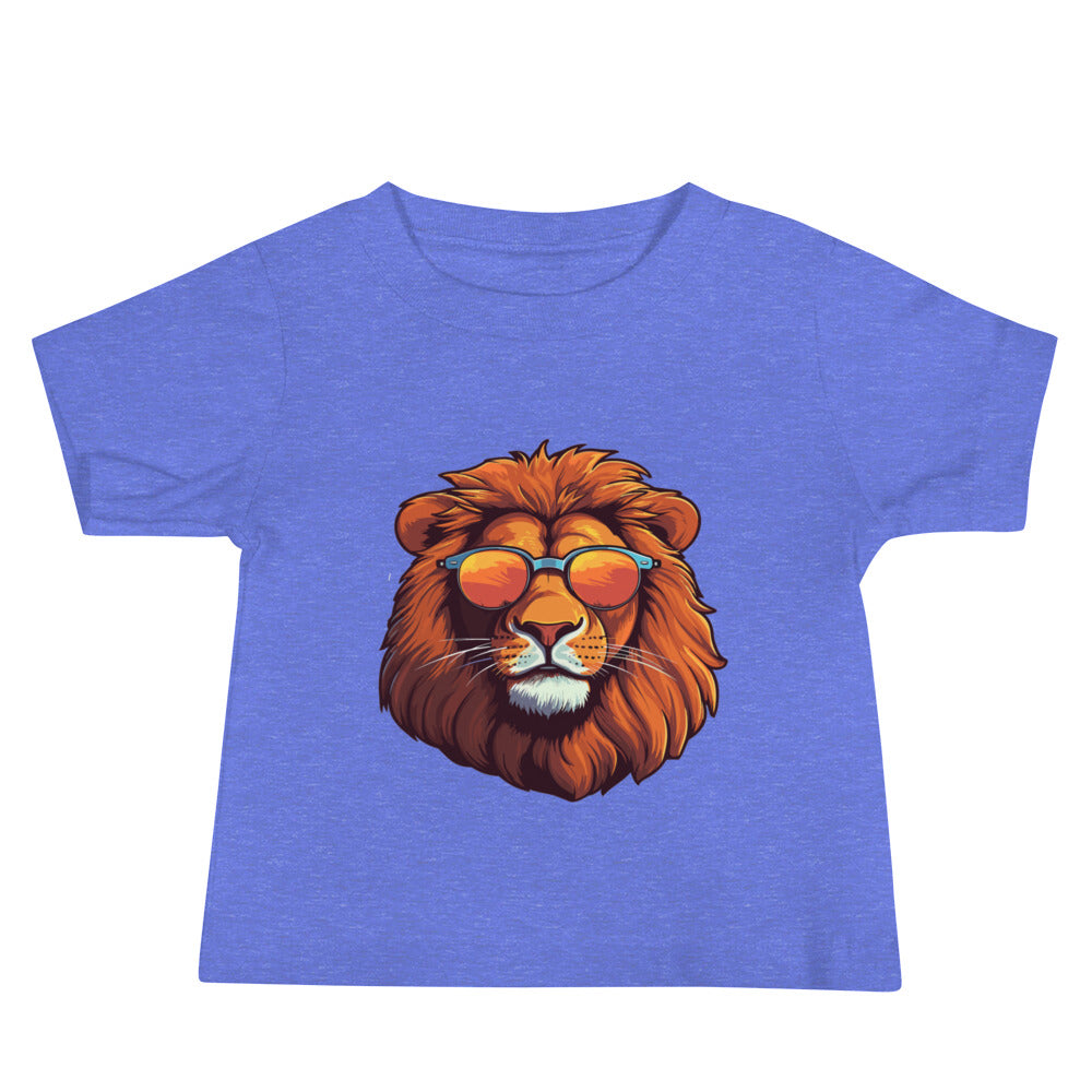 Lion with Sunglasses Baby Jersey Short Sleeve Tee