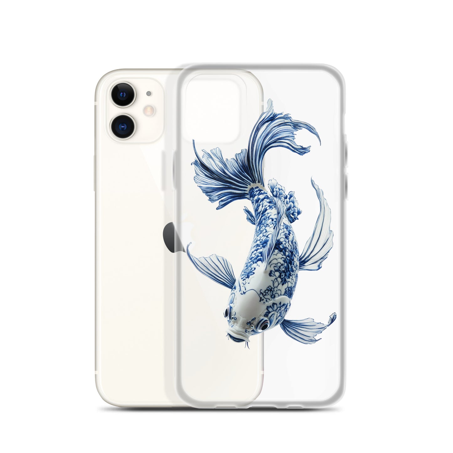 Porcelain Koi Fish Clear Case for iPhone®