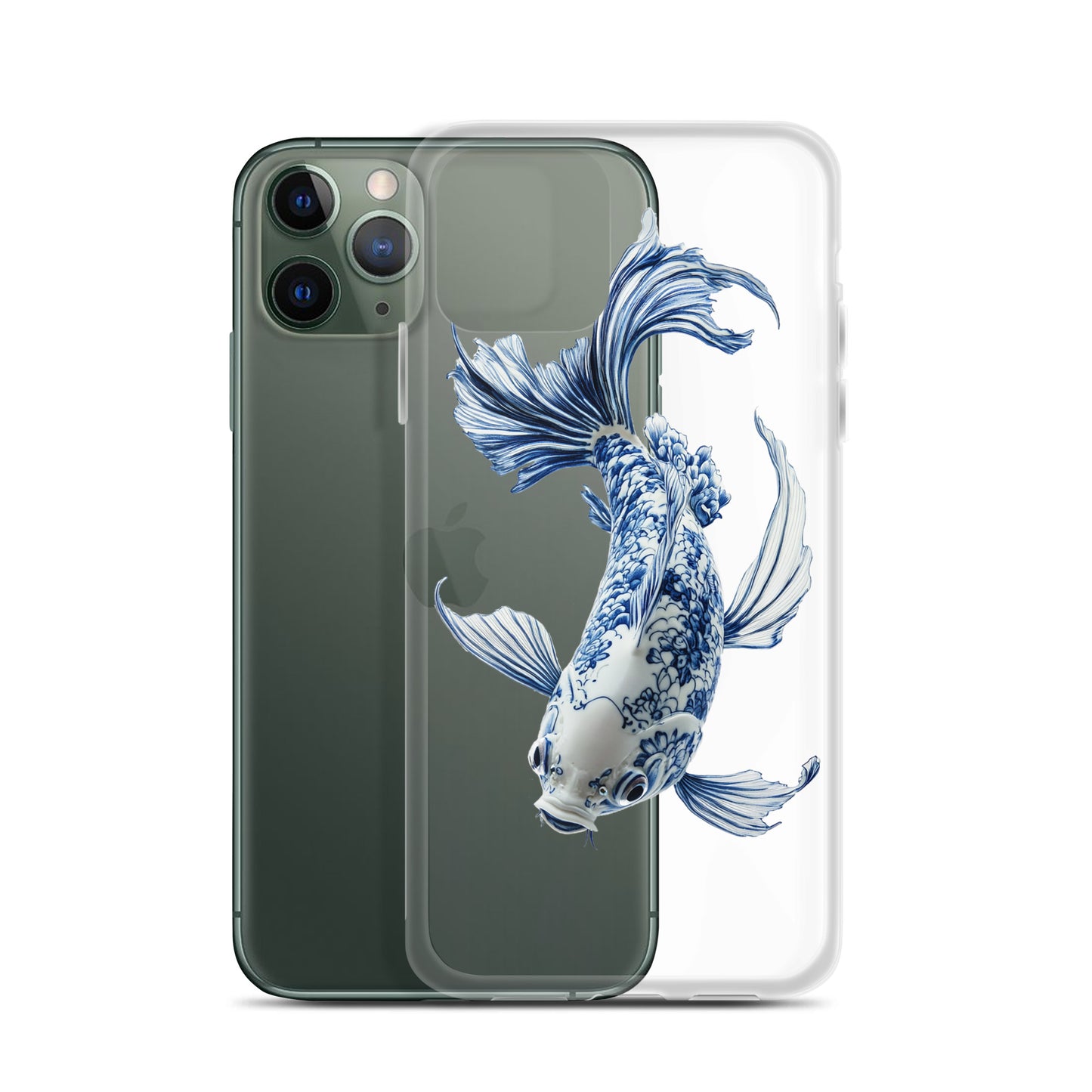 Porcelain Koi Fish Clear Case for iPhone®