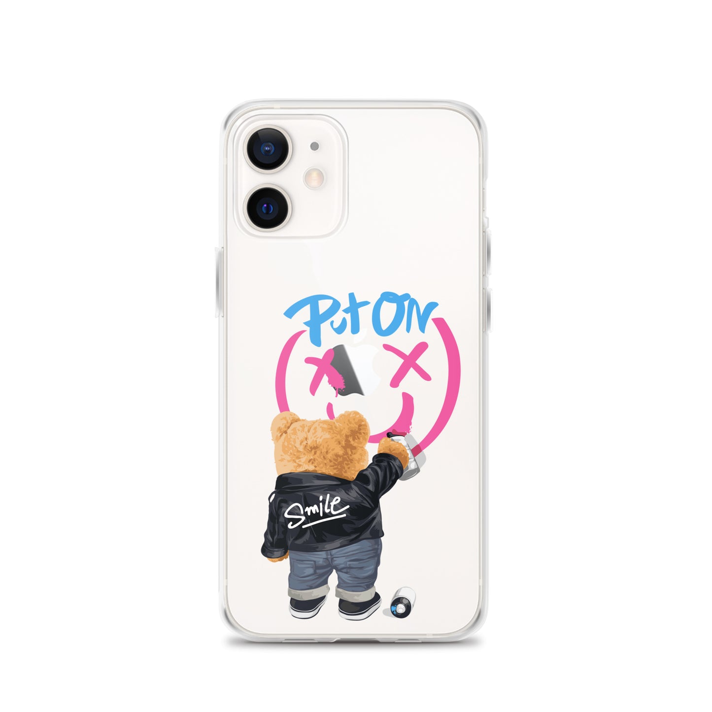 Put on Smile Bear Street Clear Case for iPhone®