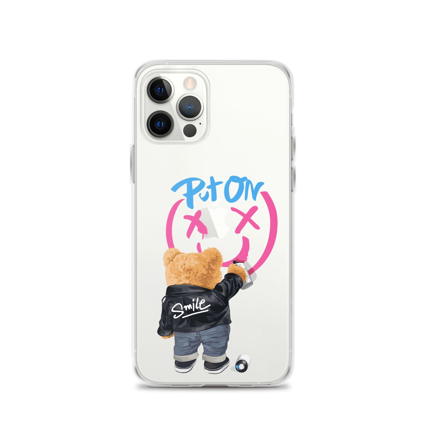 Put on Smile Bear Street Clear Case for iPhone®