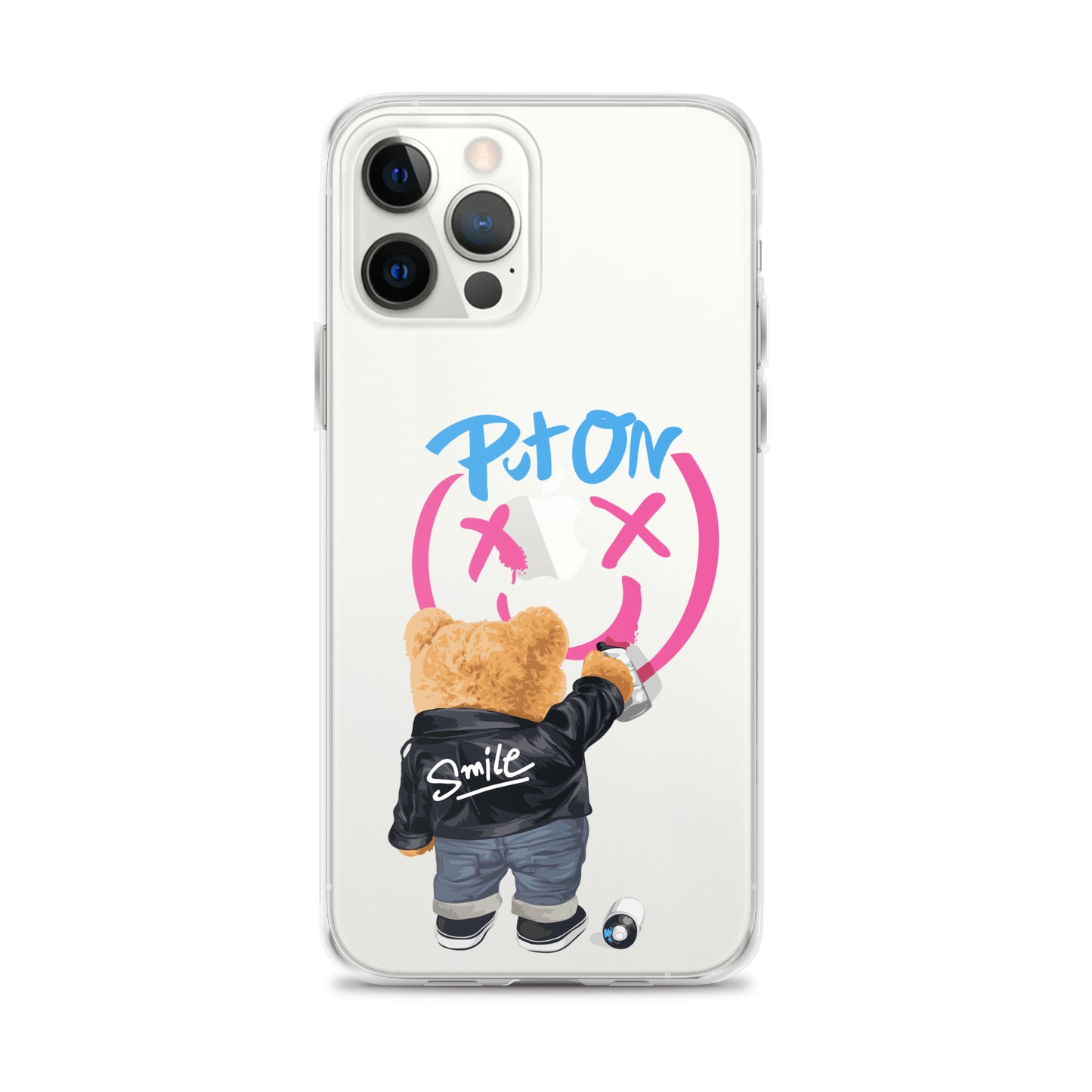 Put on Smile Bear Street Clear Case for iPhone®