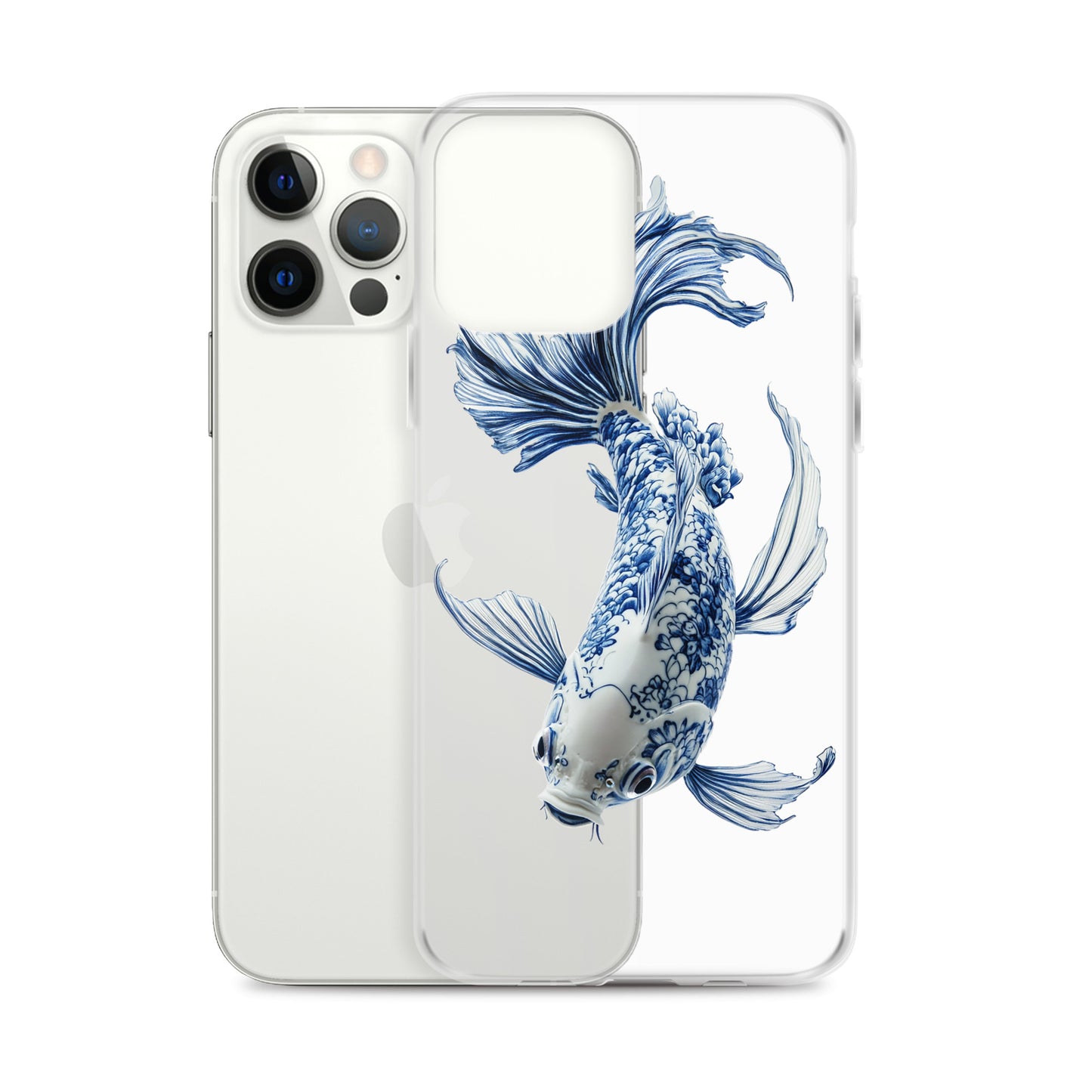 Porcelain Koi Fish Clear Case for iPhone®