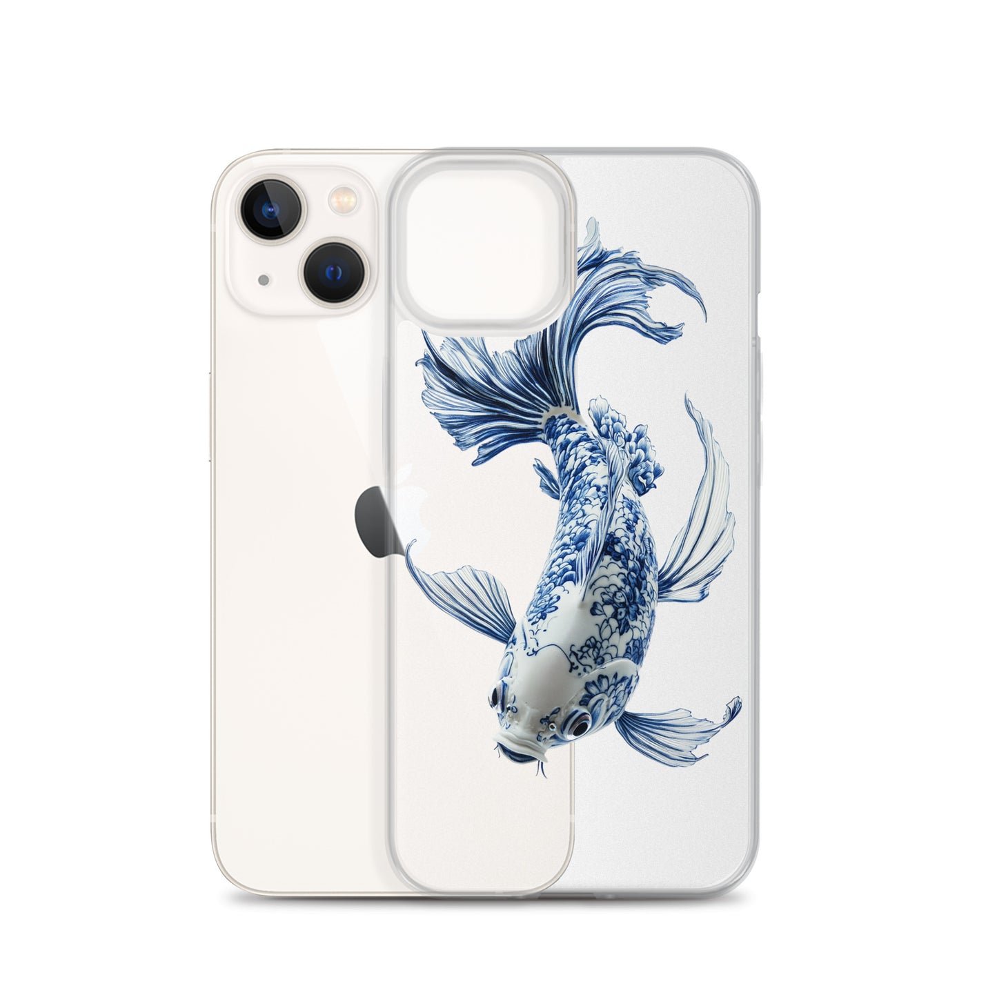 Porcelain Koi Fish Clear Case for iPhone®