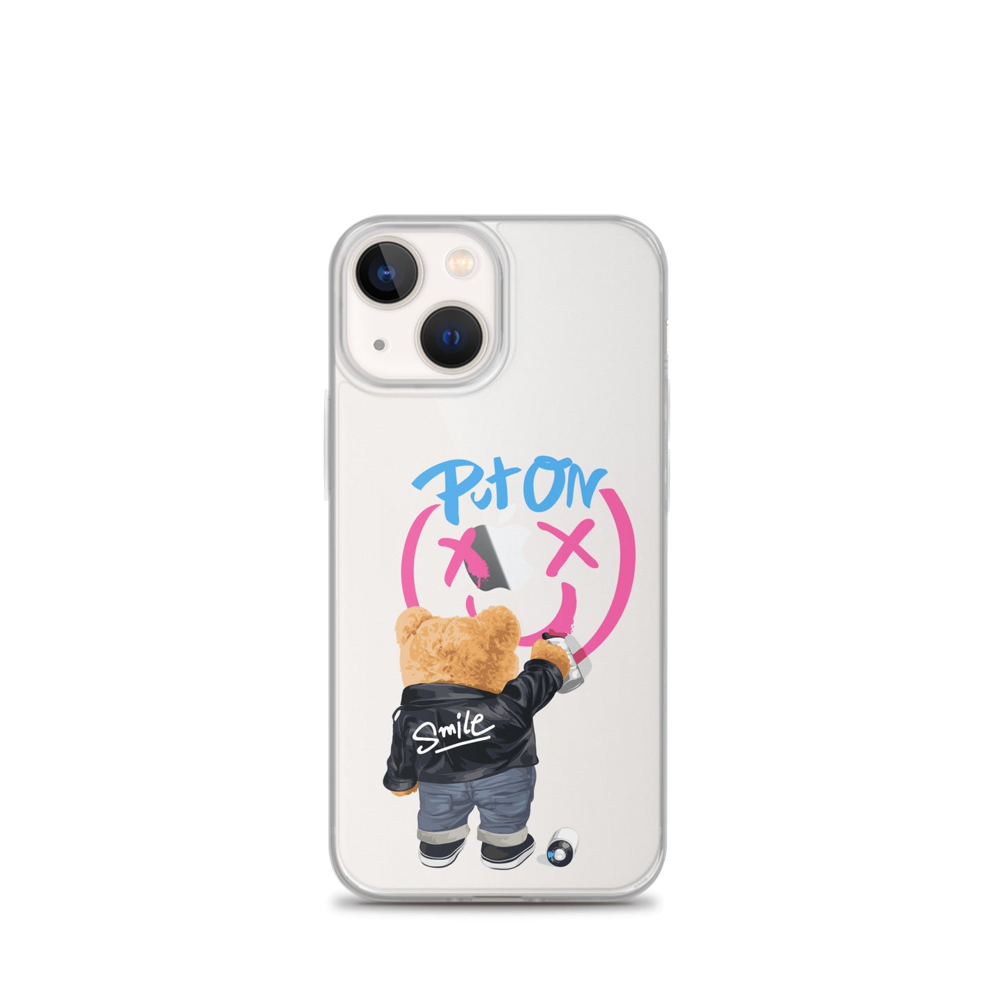 Put on Smile Bear Street Clear Case for iPhone®