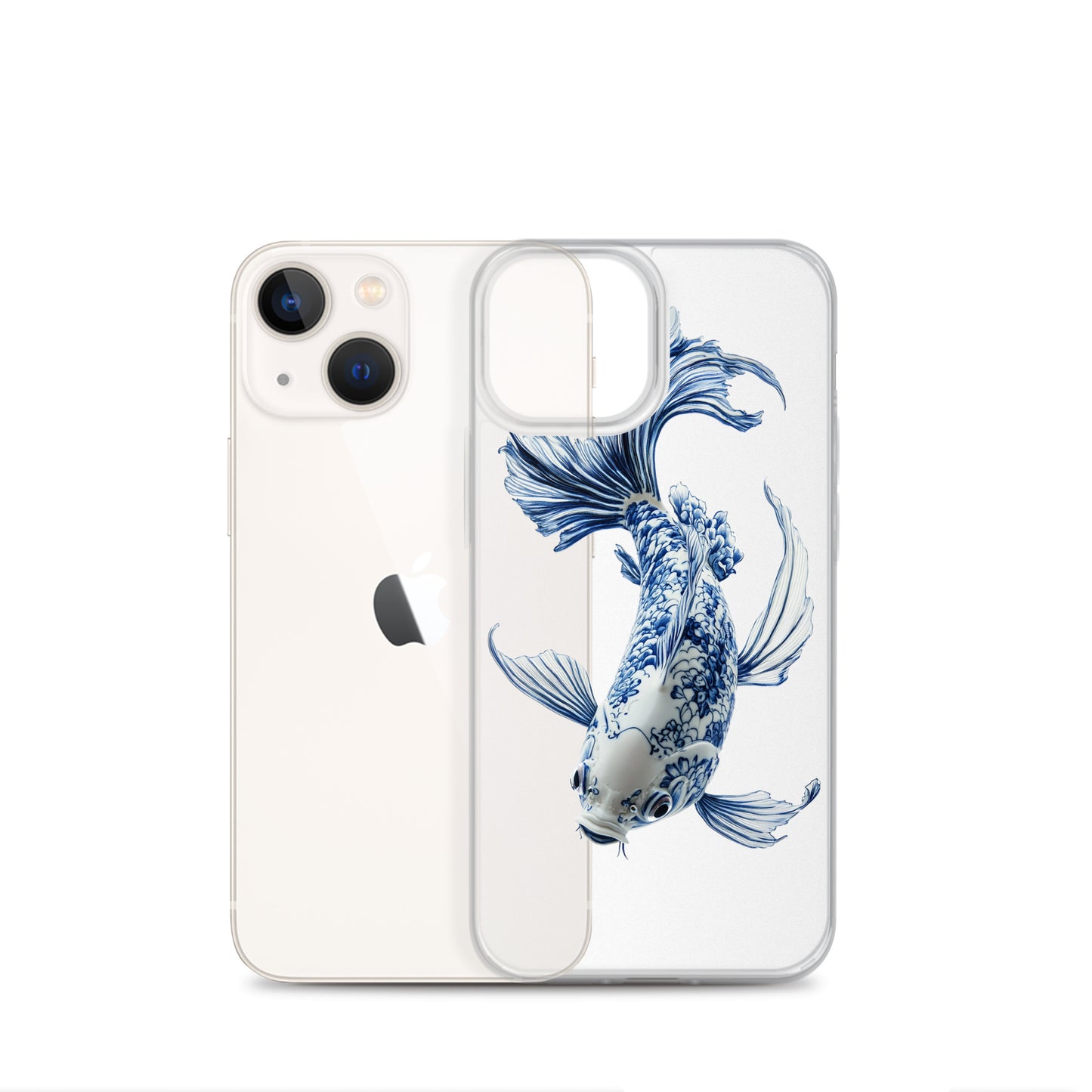 Porcelain Koi Fish Clear Case for iPhone®