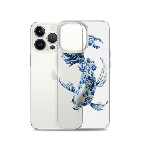 Porcelain Koi Fish Clear Case for iPhone®