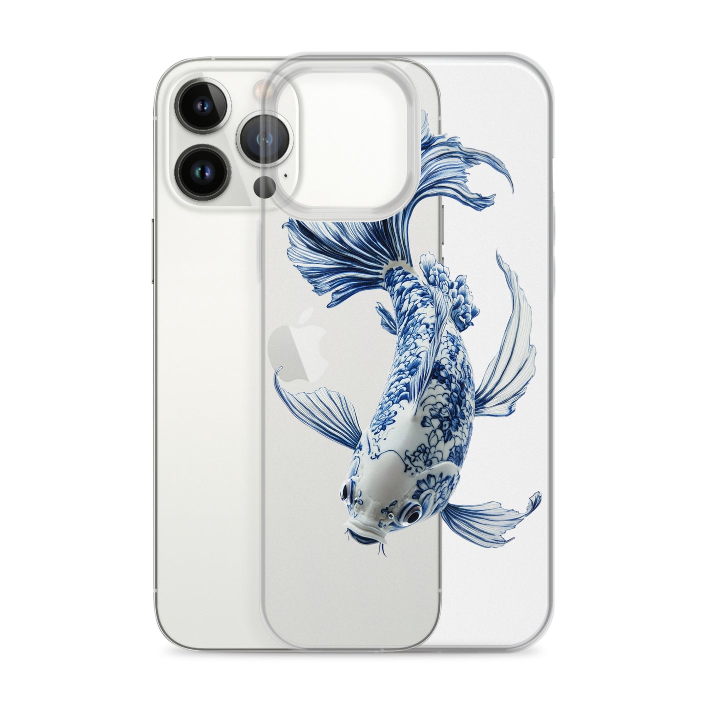 Porcelain Koi Fish Clear Case for iPhone®