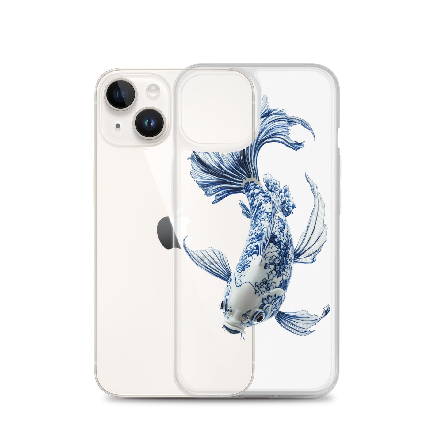 Porcelain Koi Fish Clear Case for iPhone®