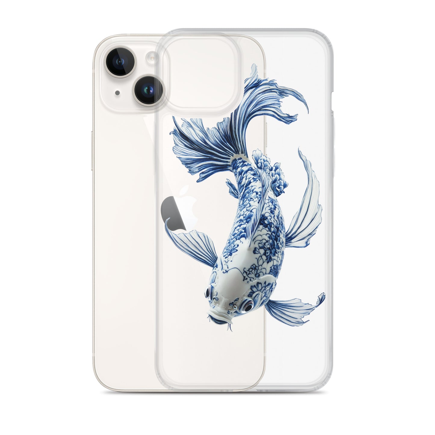 Porcelain Koi Fish Clear Case for iPhone®