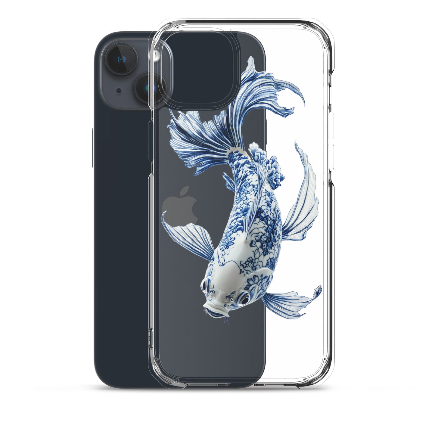 Porcelain Koi Fish Clear Case for iPhone®