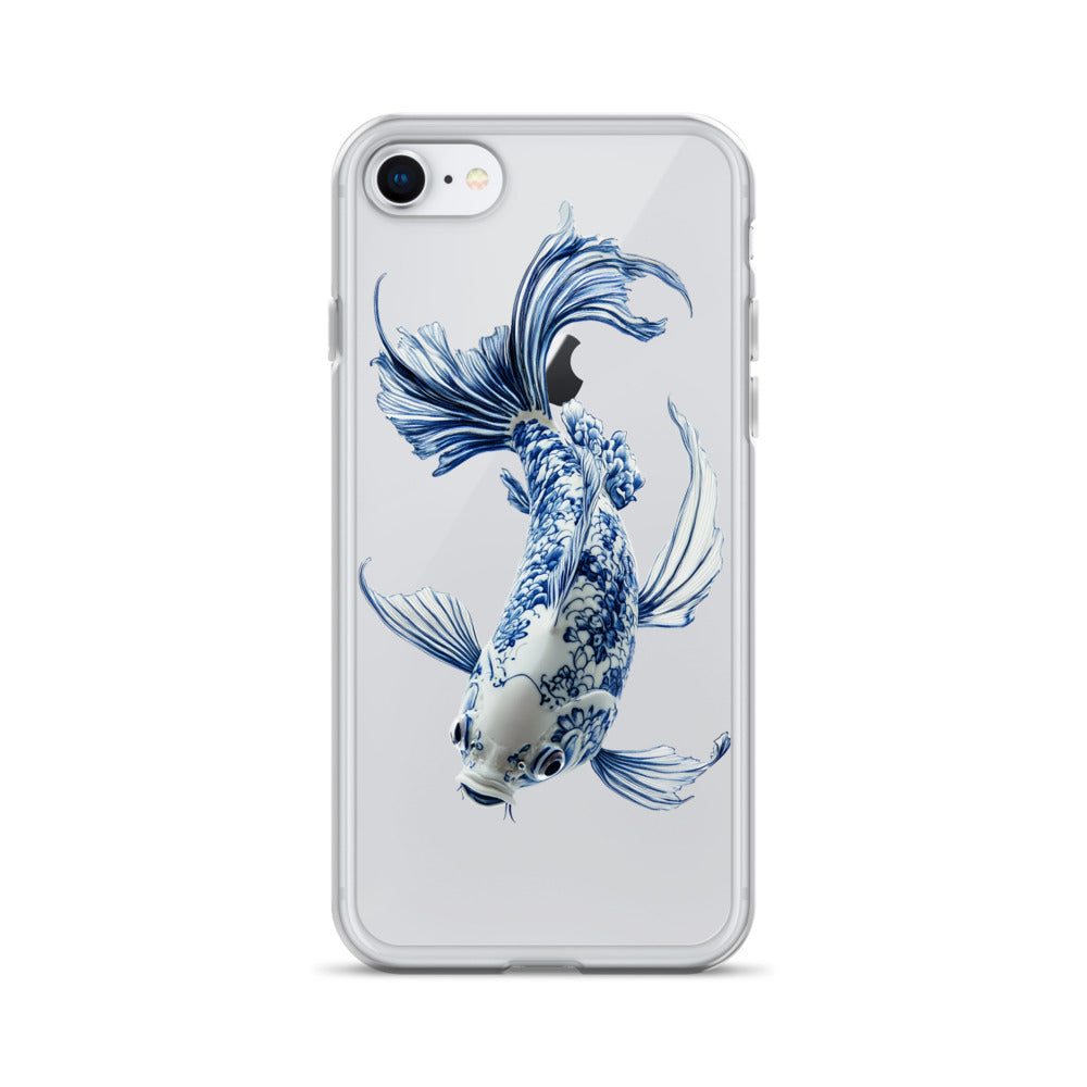 Porcelain Koi Fish Clear Case for iPhone®