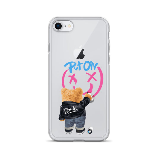 Put on Smile Bear Street Clear Case for iPhone®