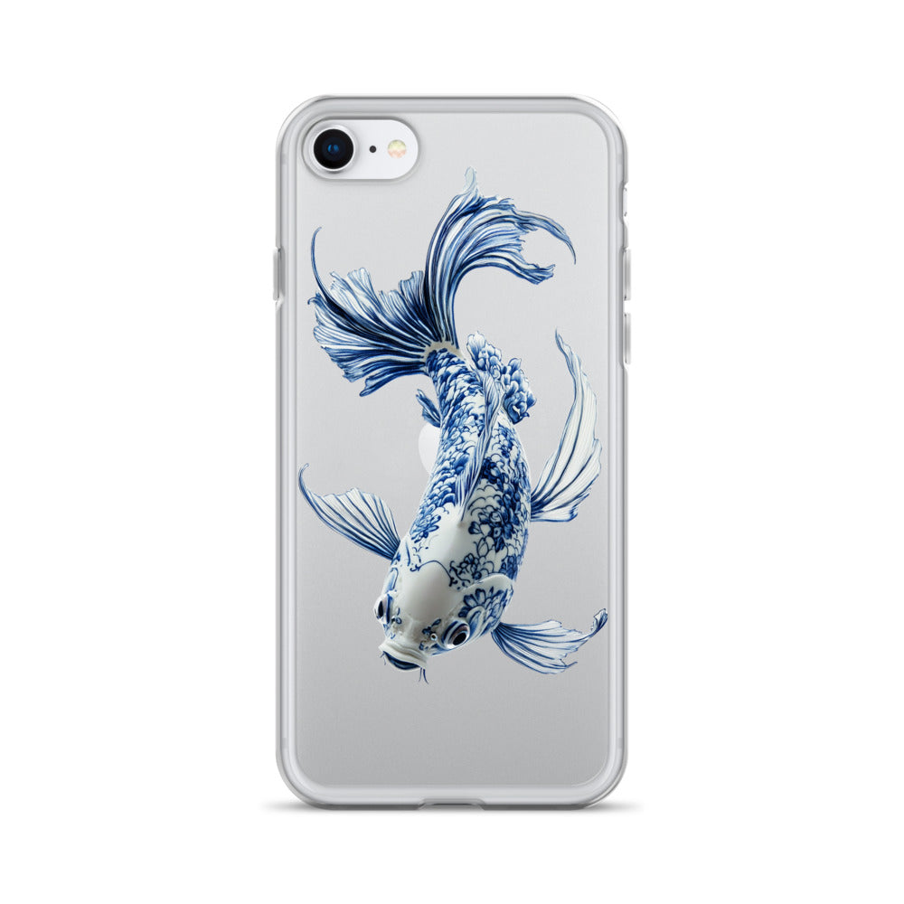 Porcelain Koi Fish Clear Case for iPhone®