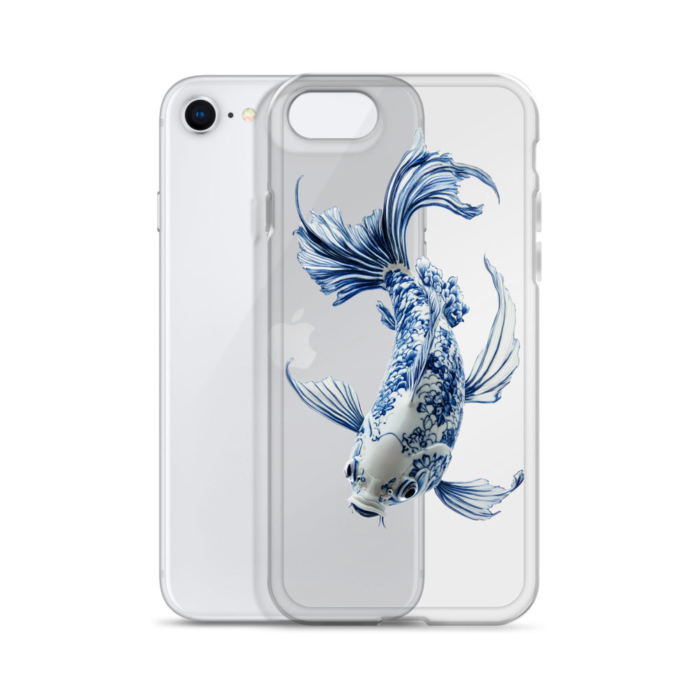 Porcelain Koi Fish Clear Case for iPhone®