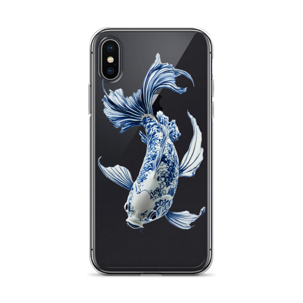 Porcelain Koi Fish Clear Case for iPhone®