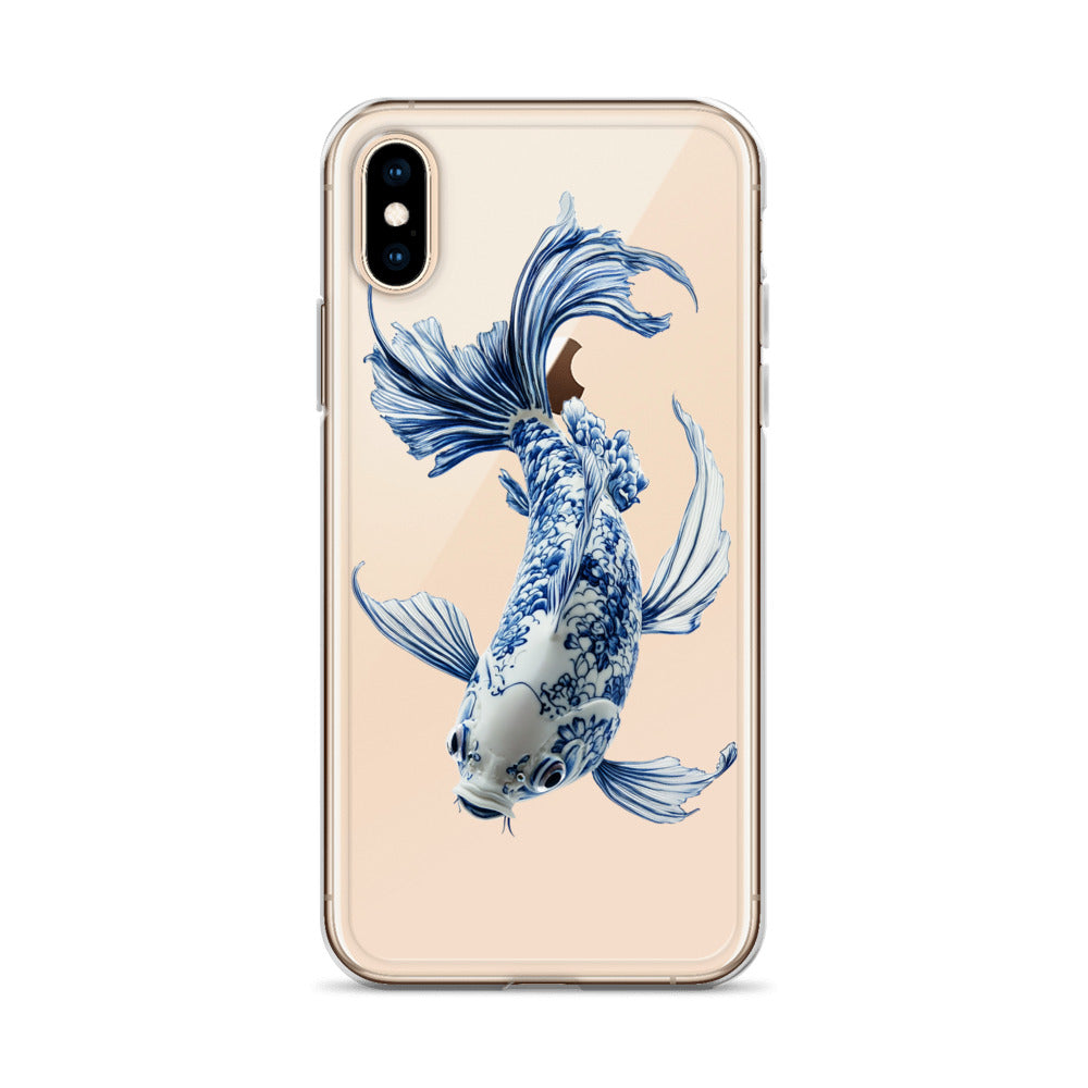 Porcelain Koi Fish Clear Case for iPhone®