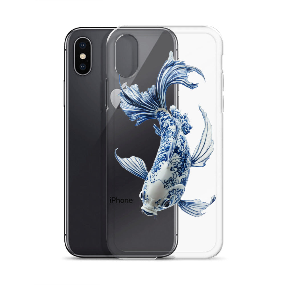 Porcelain Koi Fish Clear Case for iPhone®