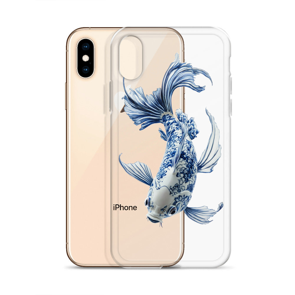 Porcelain Koi Fish Clear Case for iPhone®