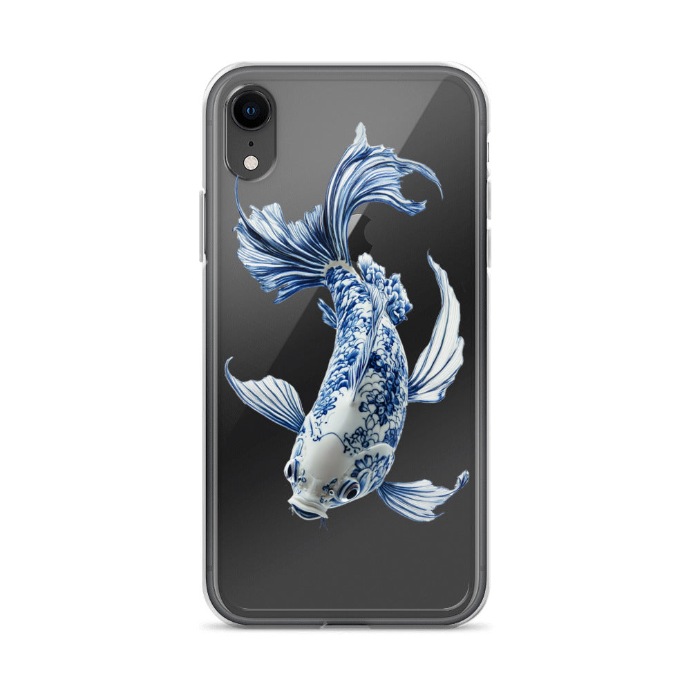 Porcelain Koi Fish Clear Case for iPhone®