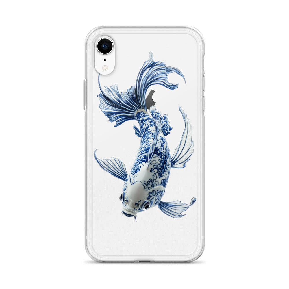 Porcelain Koi Fish Clear Case for iPhone®