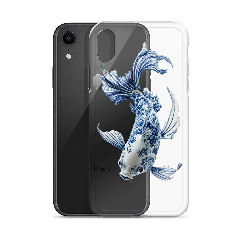 Porcelain Koi Fish Clear Case for iPhone®