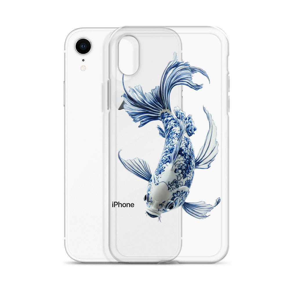 Porcelain Koi Fish Clear Case for iPhone®