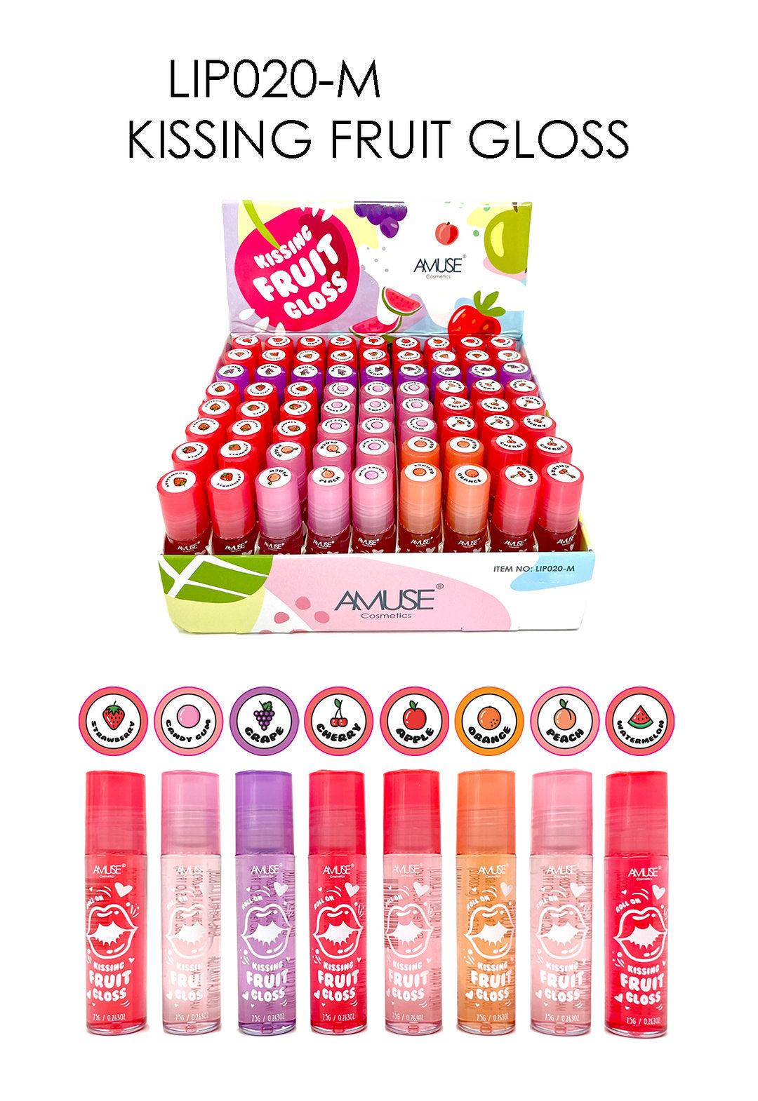 Amuse Kissing Fruit Lip Gloss 7G / 0.25 OZ