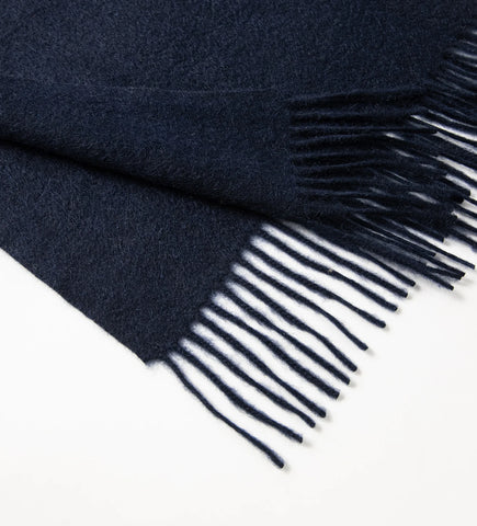 100% Cashmere Scarf with Fringed Edges