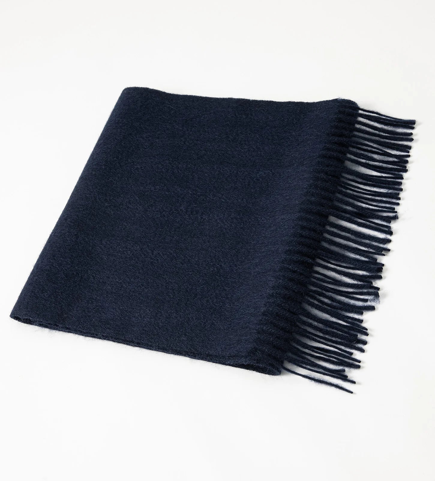 100% Cashmere Scarf with Fringed Edges