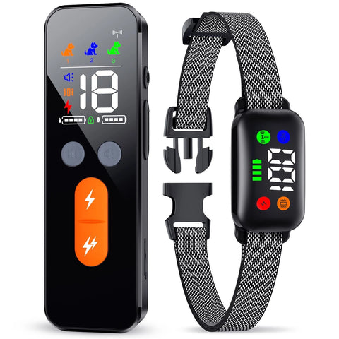 Dog Training Collar, Shock Collar with Remote Control for Large, Black