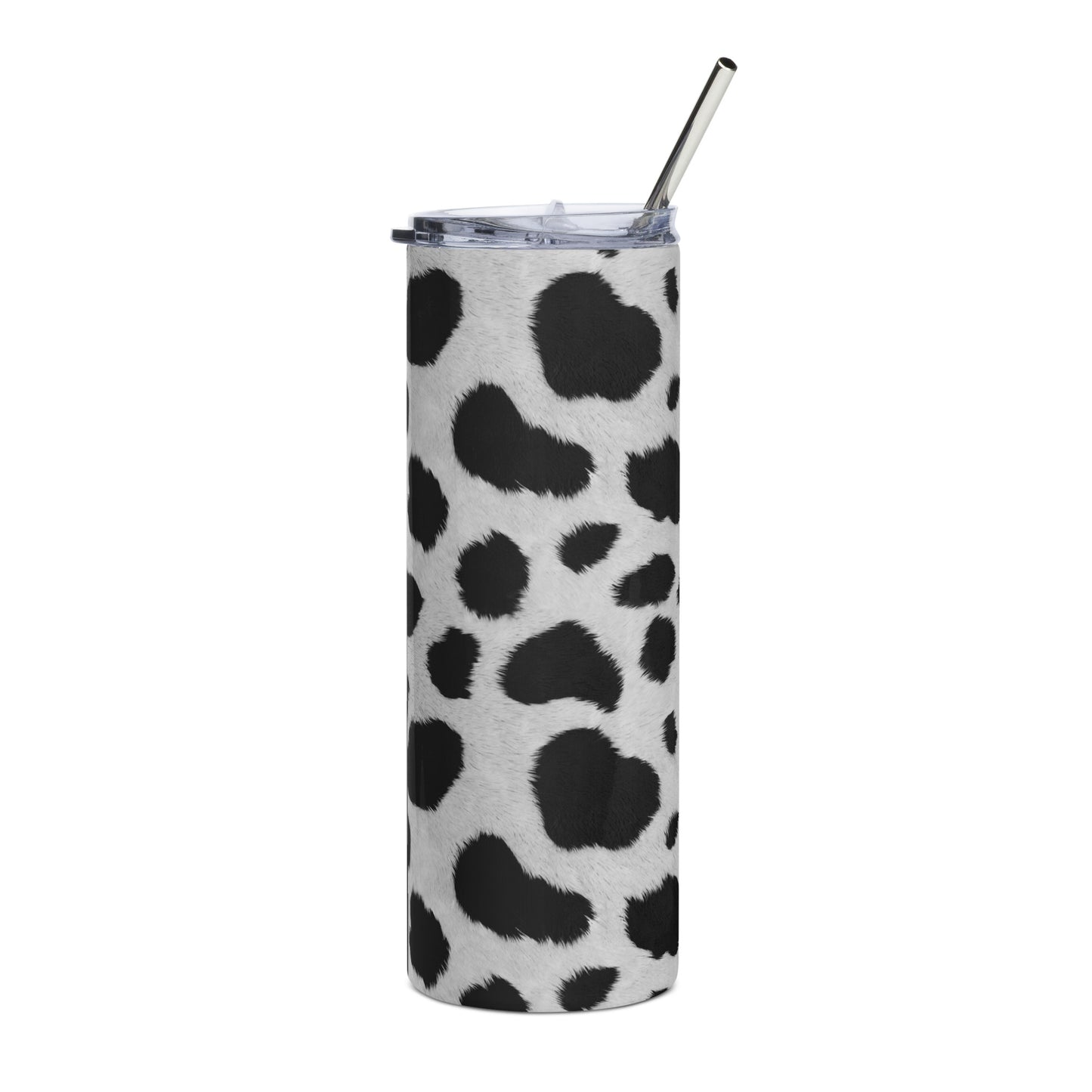 Black/White Cow Print Tumbler Stainless steel tumbler