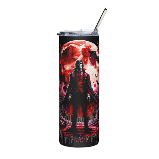 Vampire Blood Moon Stainless steel tumbler