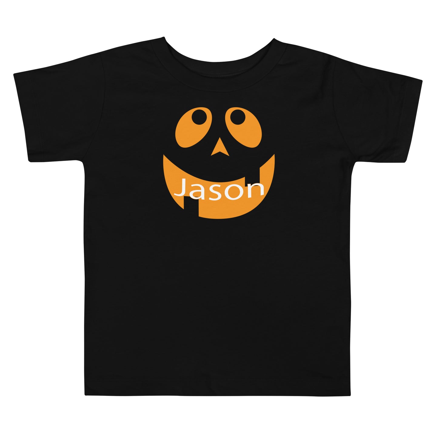 Jack-o'-Lantern Personalized Toddler Short Sleeve Tee