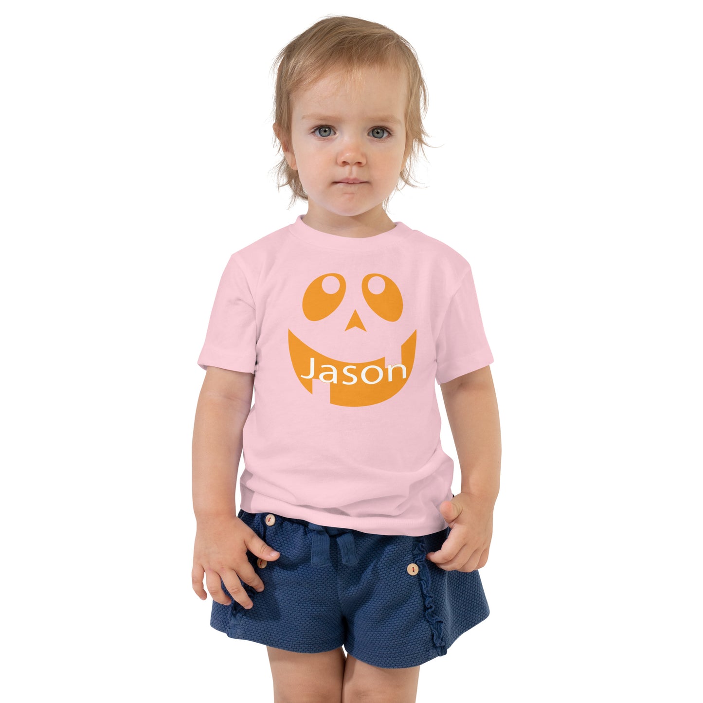 Jack-o'-Lantern Personalized Toddler Short Sleeve Tee