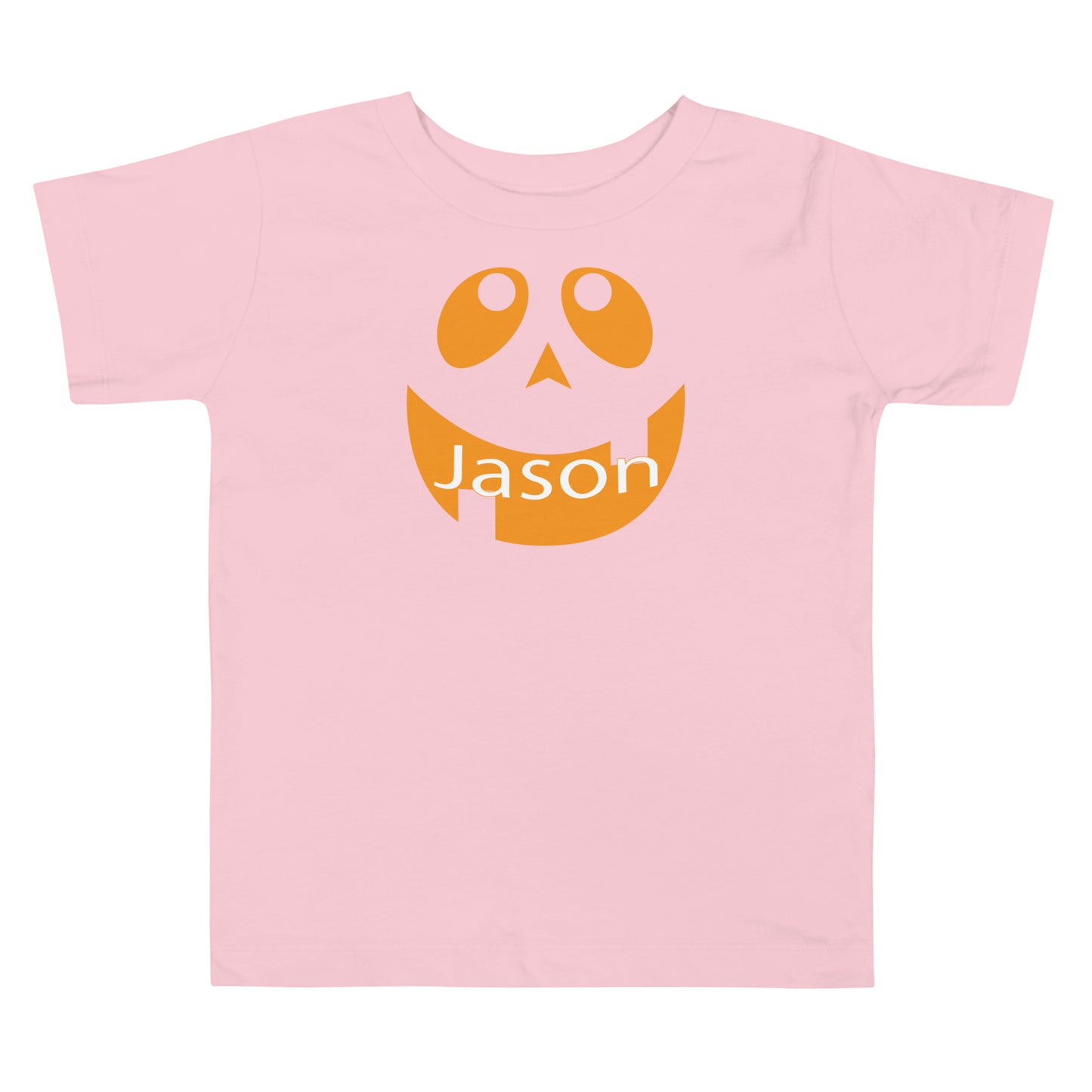 Jack-o'-Lantern Personalized Toddler Short Sleeve Tee