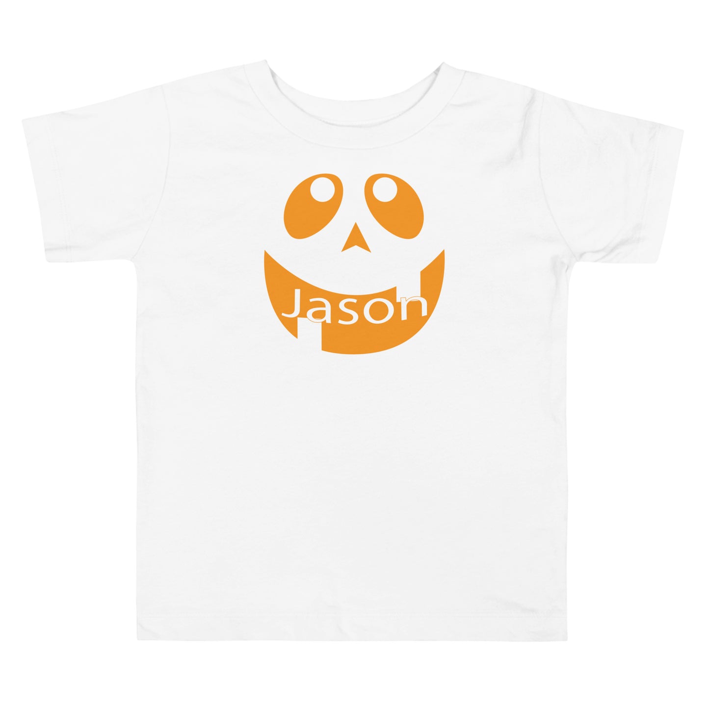 Jack-o'-Lantern Personalized Toddler Short Sleeve Tee