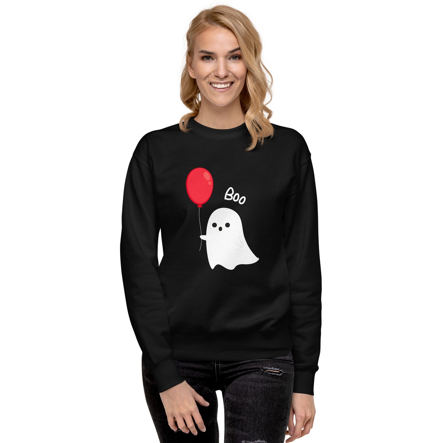 Balloon Boo Ghost Unisex Premium Sweatshirt