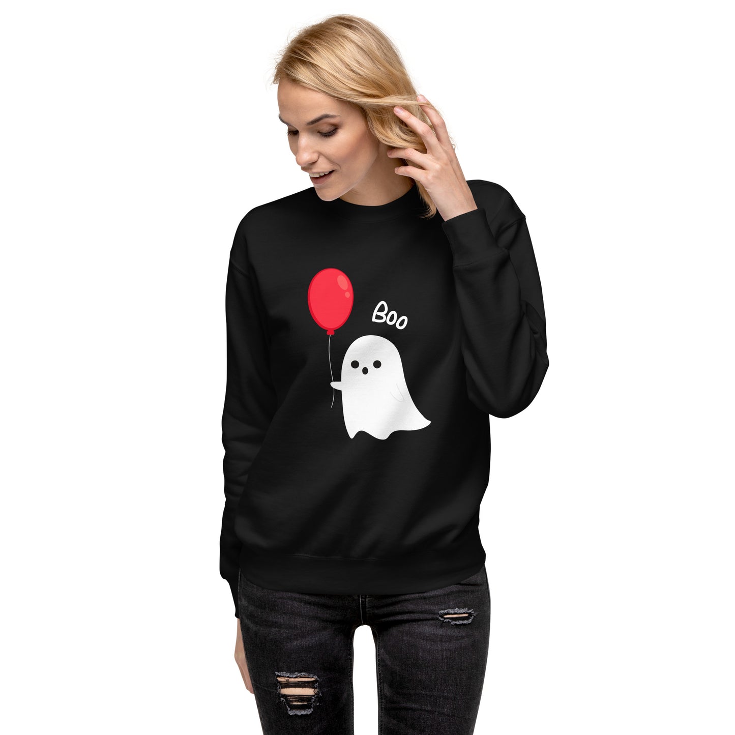 Balloon Boo Ghost Unisex Premium Sweatshirt