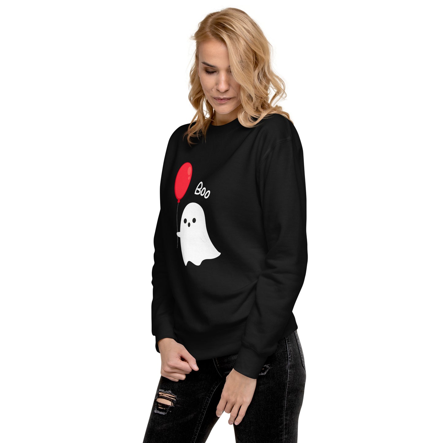 Balloon Boo Ghost Unisex Premium Sweatshirt