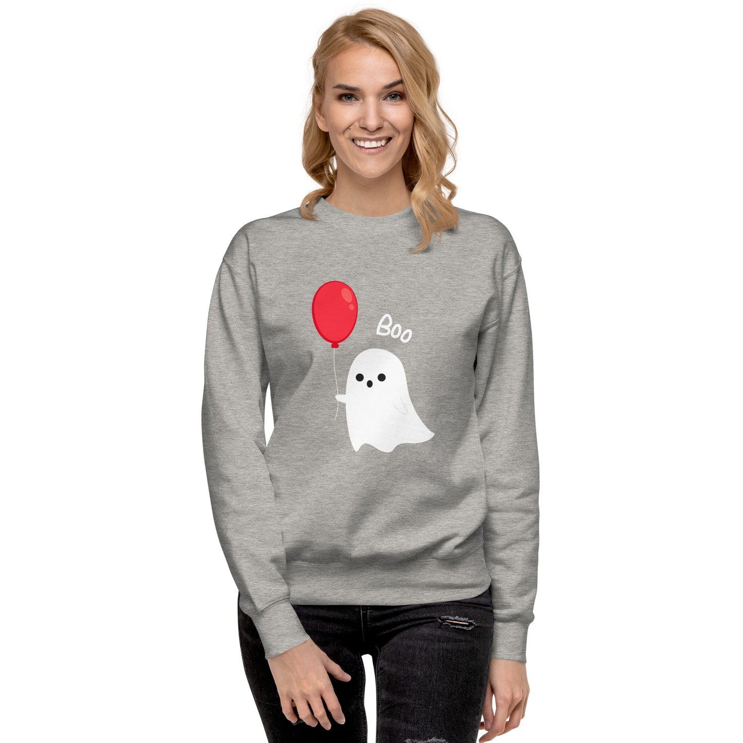 Balloon Boo Ghost Unisex Premium Sweatshirt