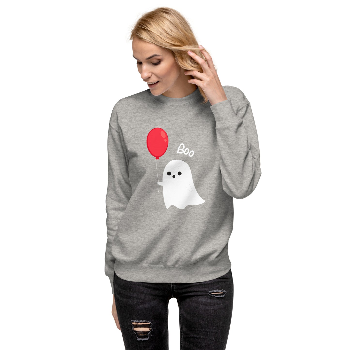 Balloon Boo Ghost Unisex Premium Sweatshirt