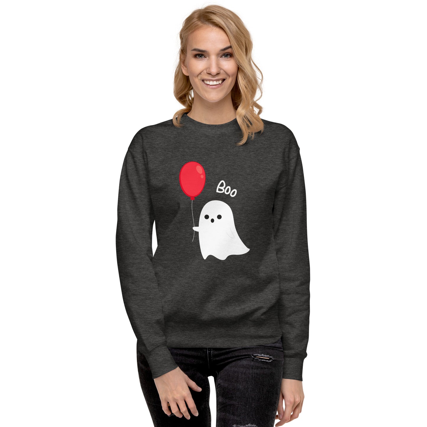 Balloon Boo Ghost Unisex Premium Sweatshirt