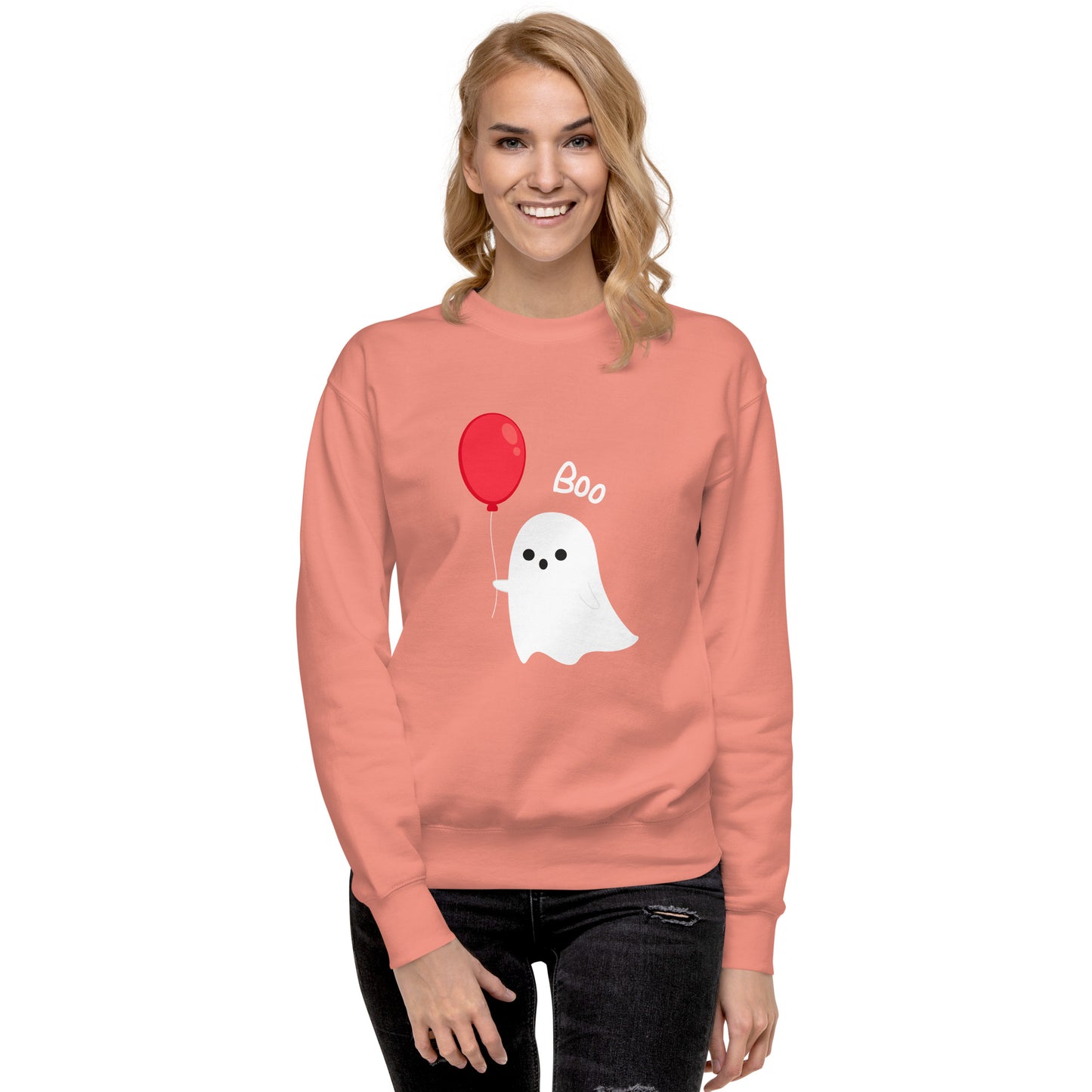 Balloon Boo Ghost Unisex Premium Sweatshirt