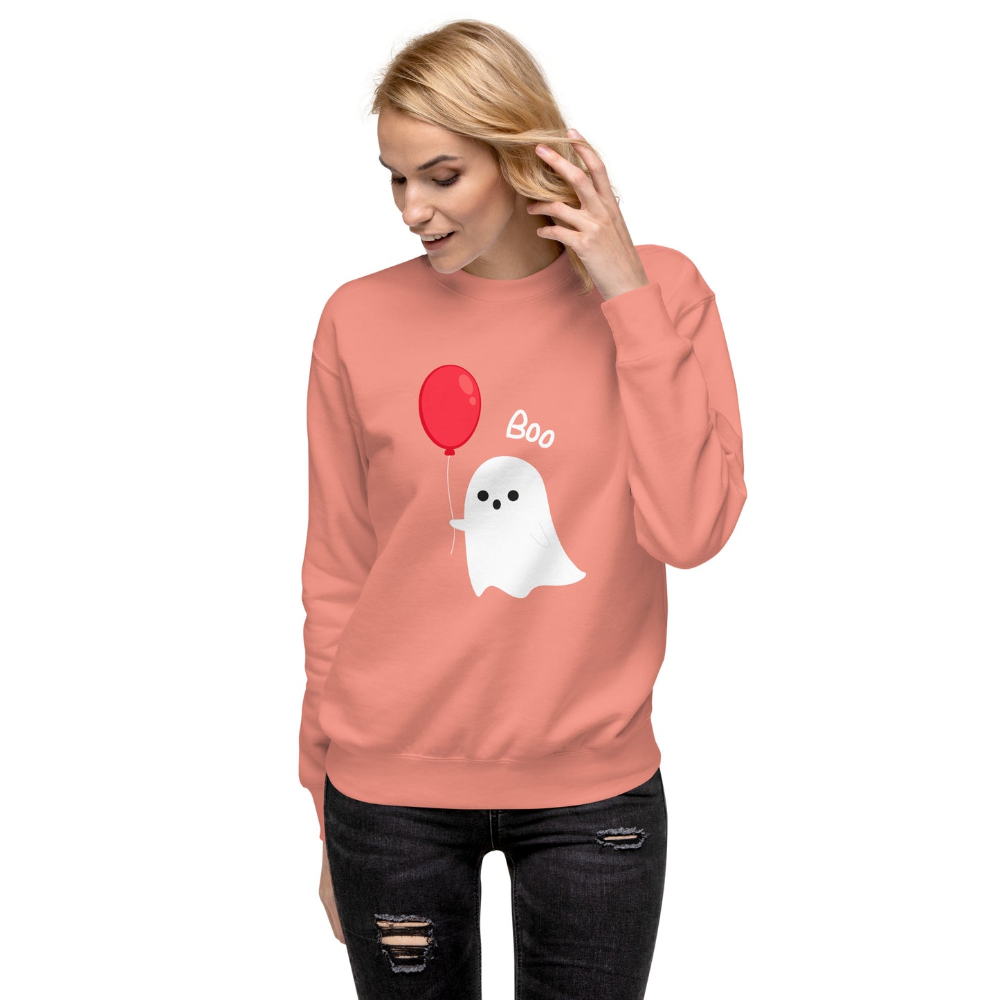 Balloon Boo Ghost Unisex Premium Sweatshirt