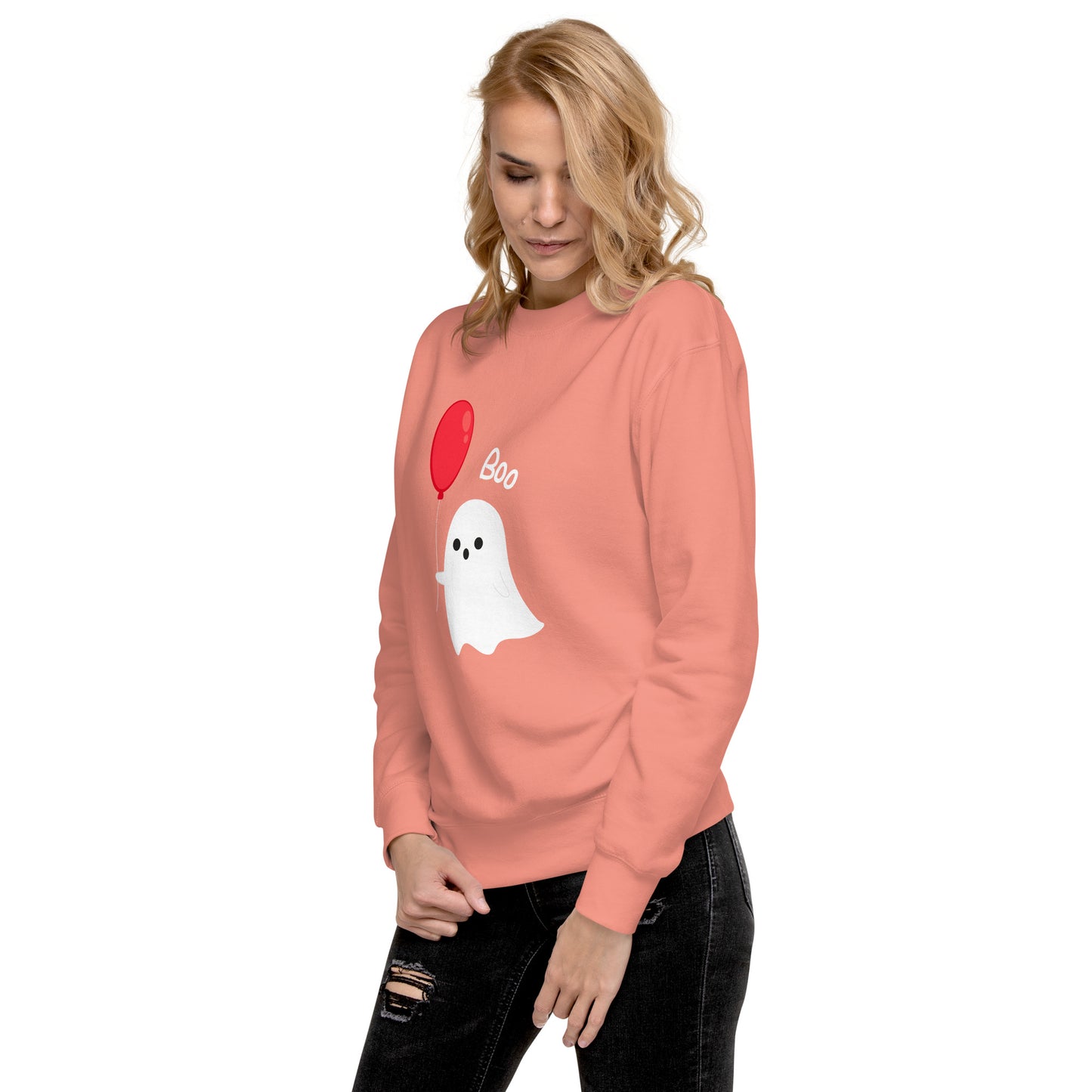 Balloon Boo Ghost Unisex Premium Sweatshirt