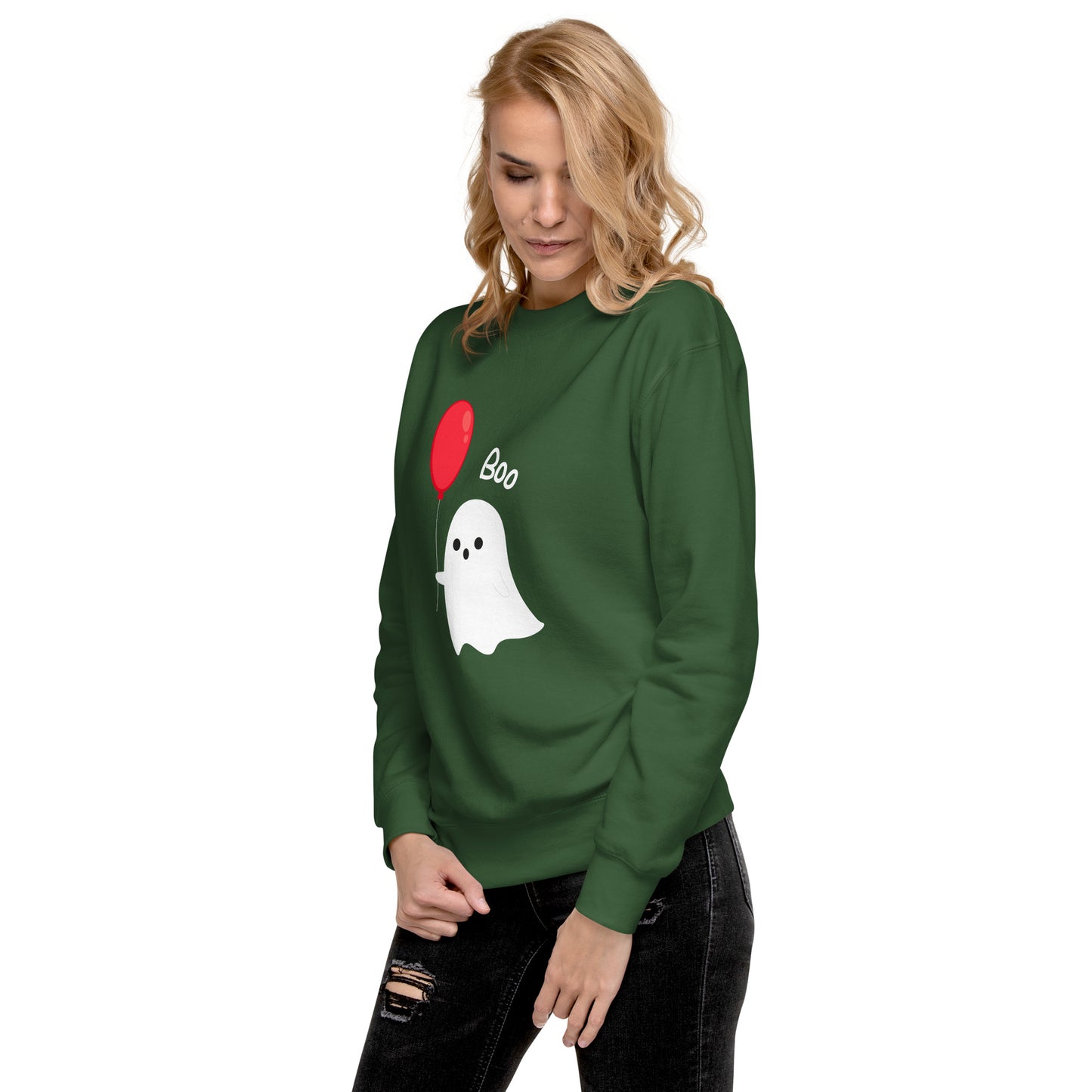 Balloon Boo Ghost Unisex Premium Sweatshirt